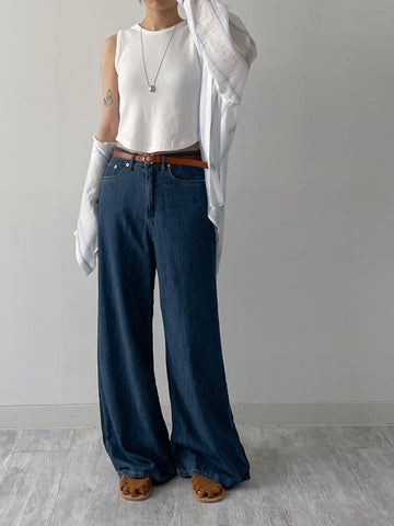 537 High Waist Wide Denim Pants
